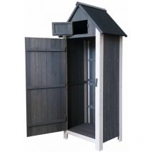 Armadio da Giardino Gardiun Kylie Gray 54x77x179 cm in Legno