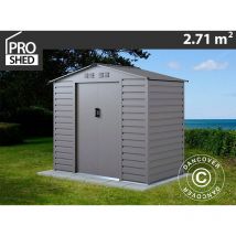 Dancover - Abri de jardin 2,13x1,27x1,90m ProShed , Aluminium Gris