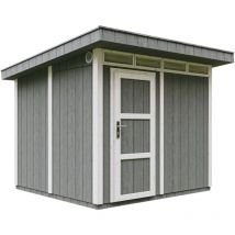Abri de jardin à base de bois en panneaux lp SmartSide 6 m² - extérieures L294xL279xH237 cm Timbela M903- Couleur de peinture cavern steel
