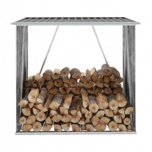 Abri de jardin, Abri de stockage à bois Acier galvanisé 163x83x154cm Anthracite POE2891 DESIGN IN