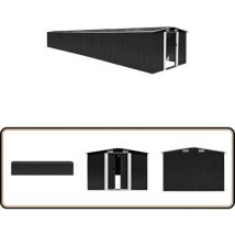 Vidaxl - Abri de jardin Anthracite 257x990x181 cm Acier galvanisé - Abri De Jardin - Abri De Rangement - Outillage De Jardin - Meubles De Jardin