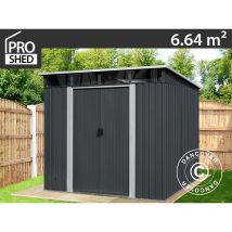 Dancover - Abri de jardin avec lucarne 2,38x2,79x2,02m ProShed , Anthracite
