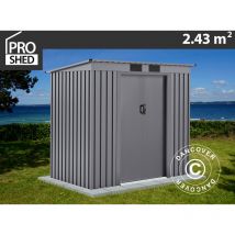 Dancover - Abri de jardin avec toit plat 2,01x1,21x1,76m ProShed , Aluminium