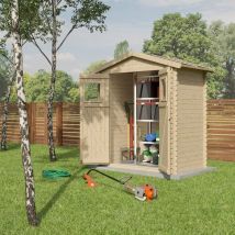 Trigano - Abri de jardin - bois brut - 2,3 m²