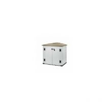 Garofalo - Abri de jardin box evo 100 2 portes 131x88xh. 133 centimètres