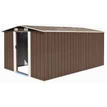 Abri de jardin, Cabane de jardin, Abri de stockage 257x392x181 cm métal marron con879700 Maison Chic