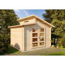 Carlsson - Abri de jardin Aktiva Naturel , 28 mm Épaisseur paroi 360 x cm