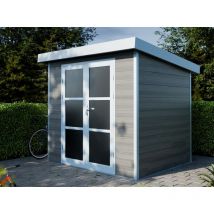 Direct Abris - Abri de Jardin Composite alma - 5m2 - Gris clair - Cabane de jardin