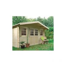 Solid - Abri de jardin dole en bois 10 m², Toiture Shingle vert, Plancher Non