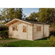 Alpholz - Abri de jardin Eko Naturel , 44 mm Épaisseur paroi 500 x 642 cm
