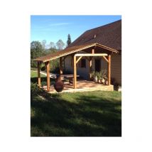 Abri de jardin en bois 3.7 x 4.5 - 17.2 m² - 2 pans