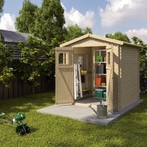 Trigano - Abri de jardin - bois brut - 4 m²