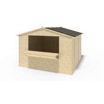 Altanka - Kiosque/ stand de marché/ de vente 9,42 m2 - 3,11x3,03 m - 19 mm