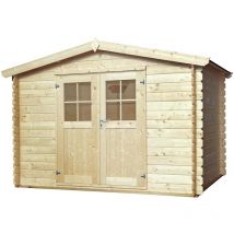 Eden Partenaire Jardin - Abri de jardin en bois double pente Falun 3 x 2.5 m