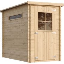 Timbela - Abri de jardin en bois - Stockage extérieur l239xL144xH198 cm/2.63 m2 - Petit abri à outils, Local à vélos M306