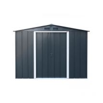 Duramax - Abri de jardin en métal 4,77 m2 Kit d'ancrage inclus - Gris anthracite