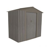 Abri jardin métal - Aspect bois vieilli 64 - 2,43 M²- gris - Chalet&jardin