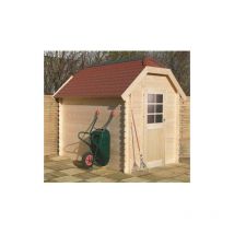 Abri de jardin GALWAY en bois 4,79 m², Toiture Shingle vert, Plancher Non