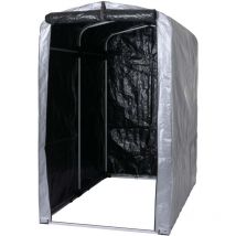 Abri de jardin HHG 448, abri de jardin abri de jardin, alu protection uv imperméable, 201x121x201cm, argent