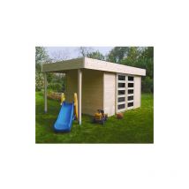 Abri de jardin larvik en bois 7,65 m², Plancher Oui