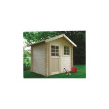Abri de jardin laval en bois 3,74 m², Toiture Shingle gris, Plancher Oui