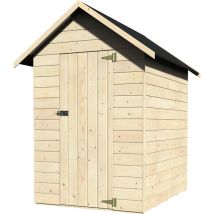 Décor Et Jardin - Abri De Jardin Bois Ambeal 120x160 Cm - Surface Utile : 1,92 M² - Épaisseur 12 Mm - Couleur : Naturel