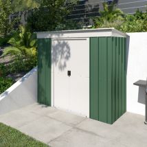 M&s - Abri de jardin métal vert Yardmaster 2,3 m² + kit d'ancrage