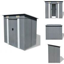Abri de jardin Métal Gris - Abri De Jardin - Abri Métallique - Rangement Extérieur - Cabane De Jardin - Outillage
