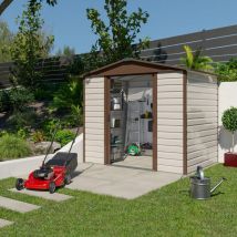 M&s - Abri de jardin métal Yardmaster 4,2 m² + kit d'ancrage