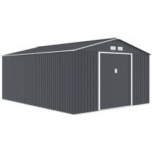 Habitat Et Jardin - Abri de jardin métal 'Vegas'- 15 m² - Gris