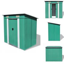 Abri de jardin Métal Vert - Abri De Jardin - Abri Métallique - Cabane De Jardin - Stockage Extérieur - Outillage