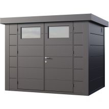 Abri de jardin moderne en acier porte double 5,6 m² Eleganto 2721