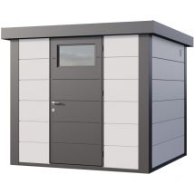 Telluria - Abri de jardin moderne en acier porte simple 5,7 m² Eleganto 2424