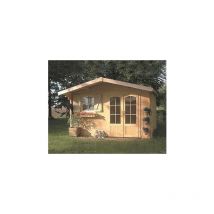 Abri de jardin Morzine en bois 10,99 m², Toiture Shingle rouge, Plancher Non