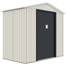 Habitat Et Jardin - Abri de jardin métal 'Nebraska' - 2.71 m² - Beige/gris anthracite