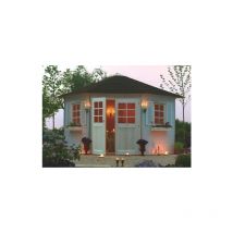 Abri de jardin nancy en bois 7,78 m², Toiture Shingle gris