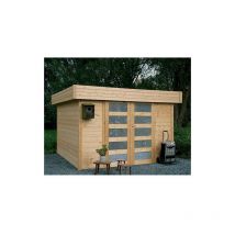 Abri de jardin odense en bois 8,64 m², Plancher Non