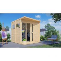 Abri de jardin OfficeCube S Naturel , 14 mm Épaisseur paroi 234 x 226 cm