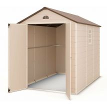 Trigano - Abri de jardin résine beige 4,72 m² + kit d'ancrage - Beige