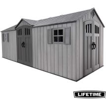 Lifetime - Abri de jardin resine double entrees 14.76m2 / 6.10x2.42m