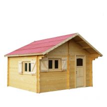Habrita - Abri de jardin 24.96 m2 bois naturel cz 5040.02