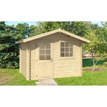 Touschalets - Abri de jardin normandie 2 bois 300x240cm ép 34mm