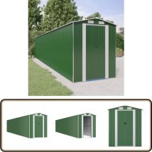 Abri de jardin Vert 192x1021x223 cm Acier galvanisé - Abri De Jardin - Abri Extérieur - Rangement Jardin - Cabane Jardin - Outillage