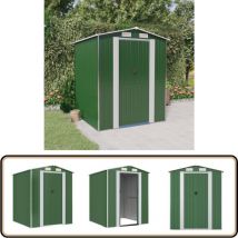 Abri de jardin Vert 192x191x223 cm Acier galvanisé - Abri De Jardin - Abri Extérieur - Rangement Jardin - Cabane De Jardin - Outillage De Jardin