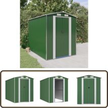 Abri de jardin Vert 192x274x223 cm Acier galvanisé - Abri De Jardin - Abri Extérieur - Rangement Jardin - Cabane Jardin - Outillage