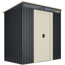 Wasabi - Abri De Jardin Stark 2.3 M2 - Garantie 10 Ans - 121x195x196cm. Remise Métal