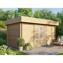 Direct Abris - Abri de Jardin welland 10m² - 426 x 304 cm - Epaisseur des murs : 28mm - Bois : Epicea - Cabane de Jardin Bois - Stockage - Porte