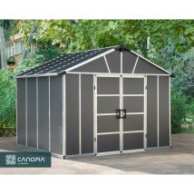 Palram - Canopia | Yukon Caseta De Jardín Cobertizo Multi Capa 271X332X252 cm Gris Con Piso