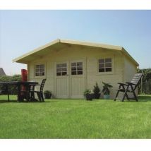 Abri de jardin ZÜRICH en bois 17,65m², Toiture Toit standard (roofing), Plancher Oui