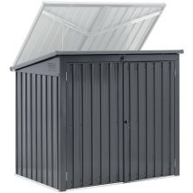 Uniprodo - Abri de poubelle métallique Couvercle poubelle 2 tonnes (240 l) verrouillable
